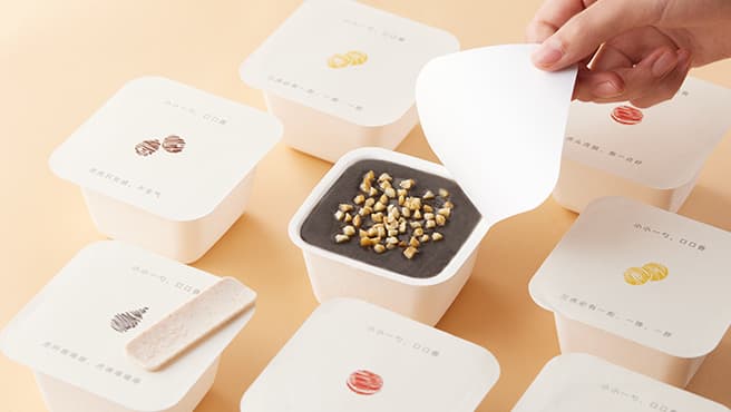 Totally plant fiber ice cream packaging