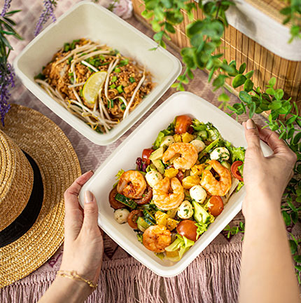 Bagasse pulp products can be seen everywhere